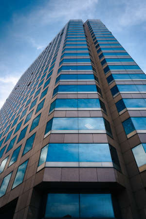 Modern skyscraper in downtown Los Angeles, California.のeditorial素材