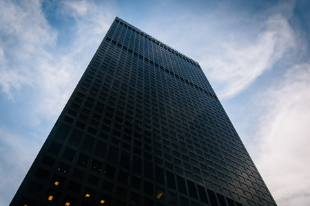 Modern skyscraper in downtown Los Angeles, California.
