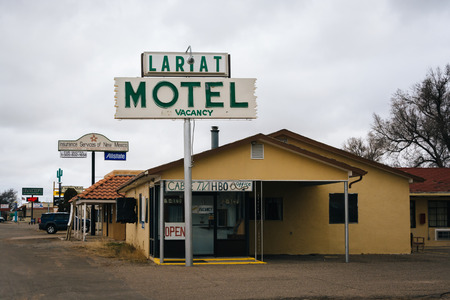 Businesses in Moriarty, New Mexico.のeditorial素材
