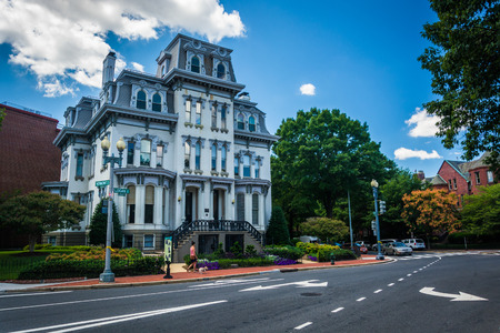 Historic house at Logan Circle, in Washington, DC.のeditorial素材