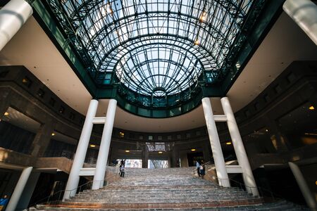 The interior of Brookfield Place, in Lower Manhattan, New York.のeditorial素材