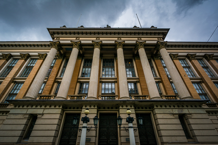 Historic building in Helsinki, Finland.のeditorial素材