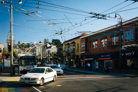 Intersection of 18th Street and Castro Street in San Francisco, California.