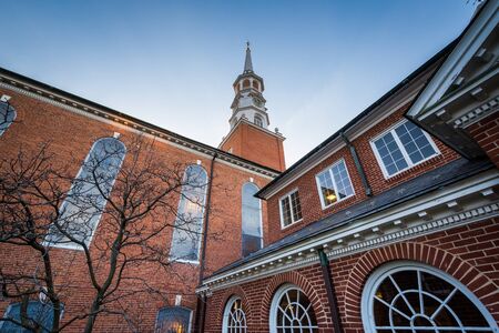 The exterior of the Trinity United Church of Christ in York, Pennsylvania.
