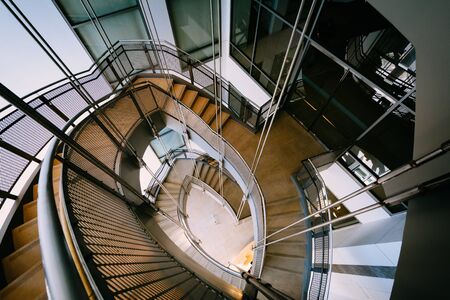 Staircase in the Walter's Art Museum, in Mount Vernon, Baltimore, Maryland.