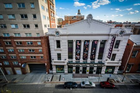 View of the Everyman Theatre in Baltimore, Maryland.のeditorial素材