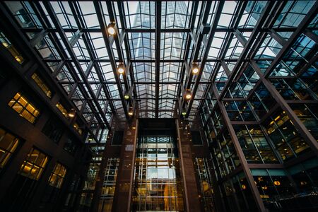 Modern interior in the Financial District of downtown Toronto, Ontario.のeditorial素材