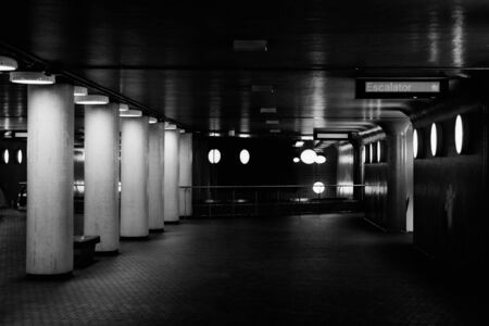 The interior of the Dupont Subway Station, at Casa Loma, in Toronto, Ontario.のeditorial素材