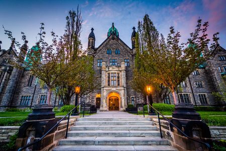 The Trinity College Building at the University of Toronto, in Toronto, Ontario.