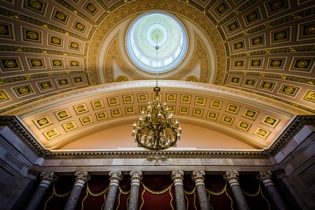 The National Statuary Hall, at the United States Capitol, in Washington, DC.のeditorial素材