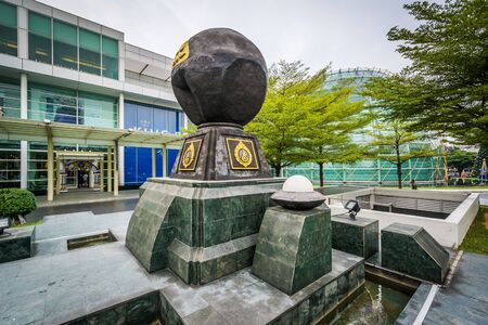 Monument at the King Power Complex in Bangkok, Thailand.のeditorial素材