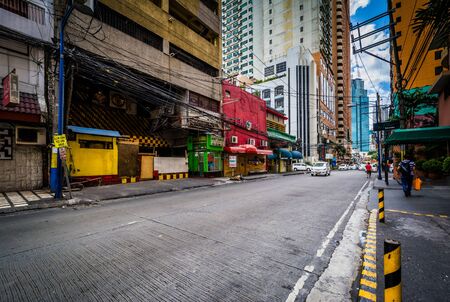 Buildings in Poblacion, Makati, Metro Manila, The Philippines.のeditorial素材