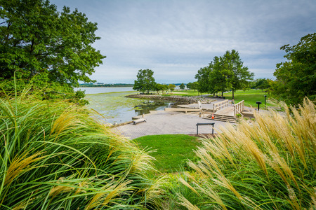 View of the waterfront in Alexandria, Virginia.の写真素材