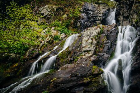 South River Falls, in Shenandoah National Park, Virginia.の写真素材