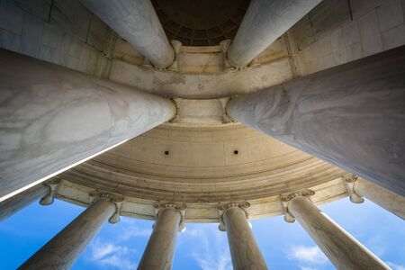 Pillars of the Thomas Jefferson Memorial in Washington, DC.のeditorial素材