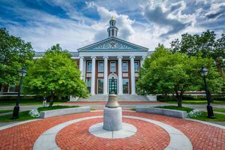 The Baker Library, at Harvard Business School, in Boston, Massachusetts.のeditorial素材