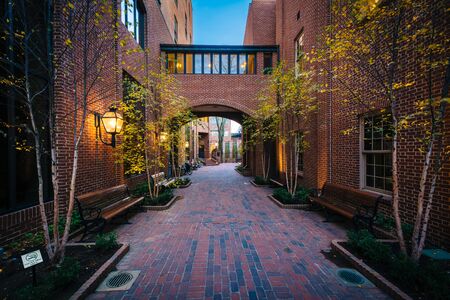 Steinman Park, in downtown Lancaster, Pennsylvania.の写真素材