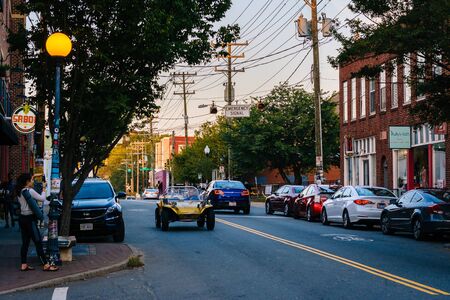 Davidson Street, in NoDa, Charlotte, North Carolina.のeditorial素材