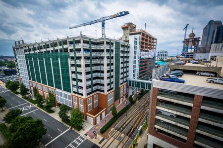 View of buildings in Uptown Charlotte, North Carolina.