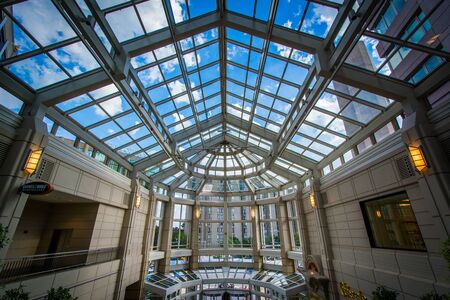The interior of the Prudential Center, in Back Bay, Boston, Massachusetts.