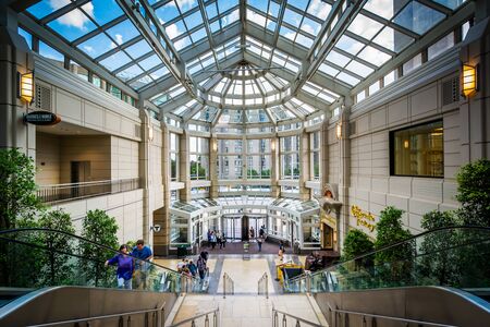The interior of the Prudential Center, in Back Bay, Boston, Massachusetts.のeditorial素材