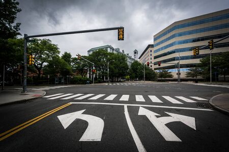 Intersection in Cambridge, Massachusetts.
