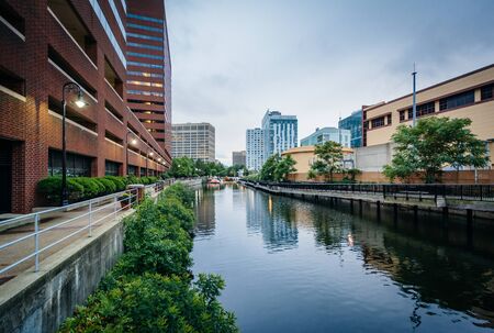 The Broad Canal in Cambridge, Massachusetts.