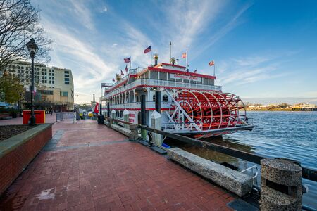 The Georgia Queen Riverboat, in Savannah, Georgia.