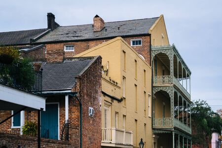 Buildings in the French Quarter, in New Orleans, Louisiana,