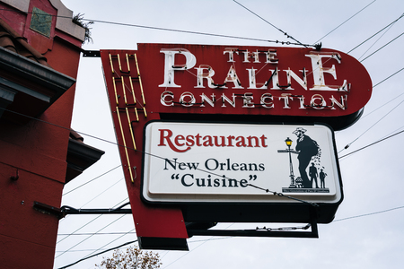 Restaurant in Marigny, in New Orleans, Louisiana.のeditorial素材