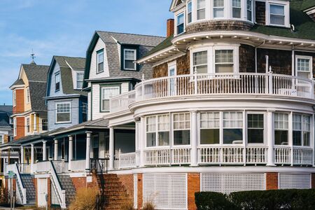 Houses in Cape May, New Jersey.の写真素材
