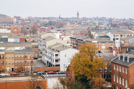 View of Jonestown, in Baltimore, Maryland.の写真素材