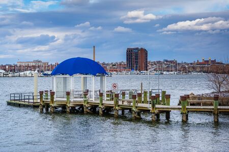 Dock in Locust Point, in Baltimore, Maryland.