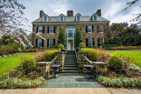 Historic house in Guilford, Baltimore, Maryland.の写真素材