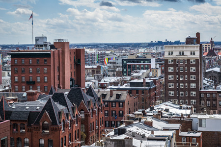 View of buildings in Center City, Philadelphia, Pennsylvania.の写真素材