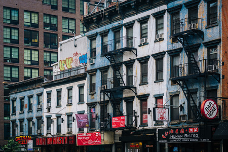 3rd Avenue in East Village, Manhattan, New York City.