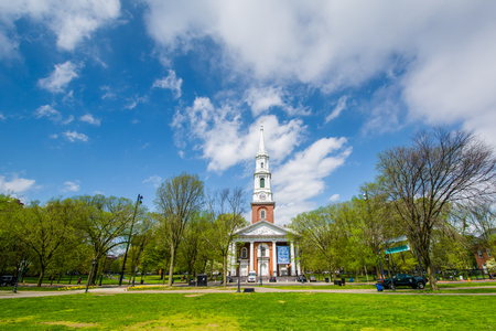 The United Church On The Green in New Haven, Connecticutの写真素材