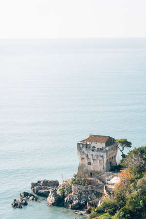 Torre Crestarella, in Veitri Sul Mare, on the Amalfi Coast in Campania, Italyの写真素材