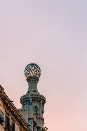 Architectural details in Barcelona, Spainの写真素材