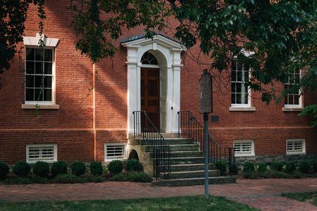Robert E Lee's Boyhood Home, in Alexandria, Virginiaの写真素材