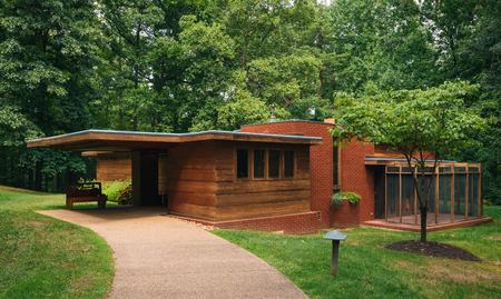 The Pope Leighey House, in Mount Vernon, Virginiaのeditorial素材