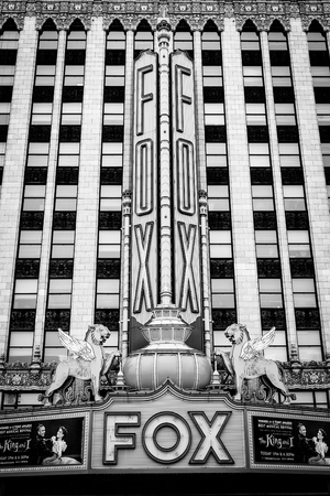 The Fox Theater, in Detroit, Michiganのeditorial素材