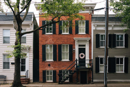 The Dr. Albert Johnson House in Alexandria, Virginiaのeditorial素材