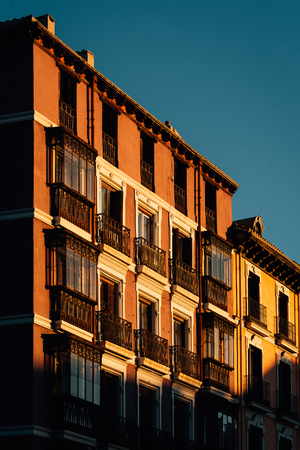 Architectural details in Madrid, Spainの写真素材
