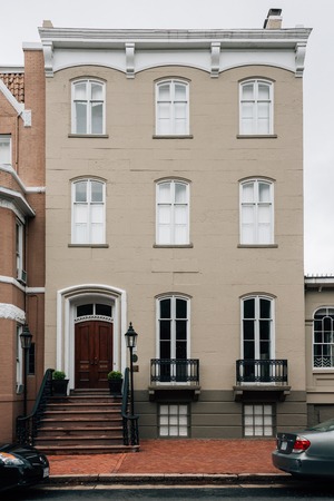 The Bayne-Fowel House, in Alexandria, Virginiaの写真素材