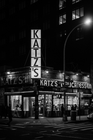Katz's Delicatessen, in the Lower East Side, Manhattan, New York Cityのeditorial素材