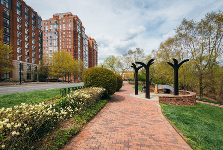 The Alexandria African American Heritage Park, in Alexandria, Virginiaの写真素材