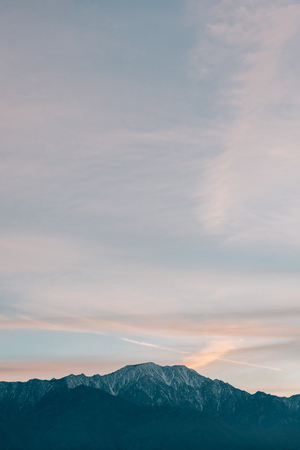 The San Jacinto Mountains, in Palm Springs, Californiaの写真素材
