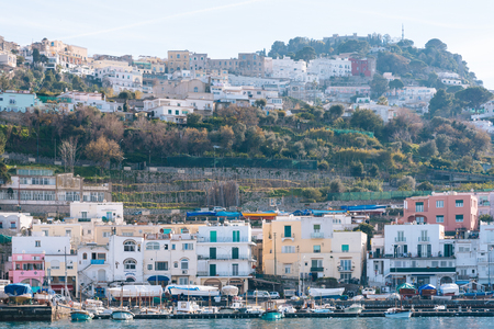 Marina Grande, in Capri, Italyのeditorial素材