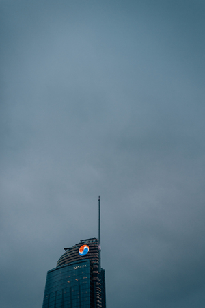 The Intercontinental Building in downtown Los Angeles, Californiaのeditorial素材